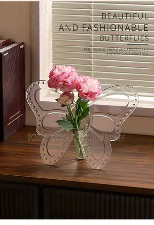 Butterfly Acrylic Vase