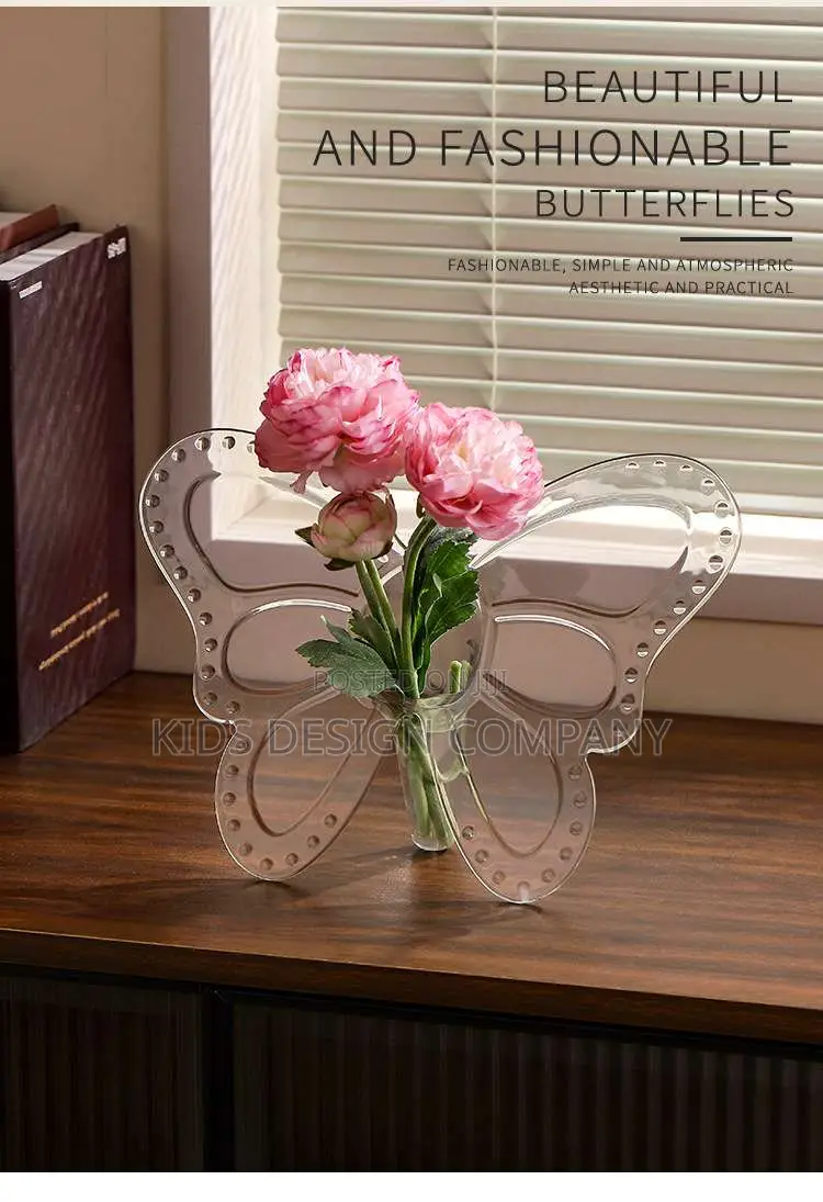 Butterfly Acrylic Vase