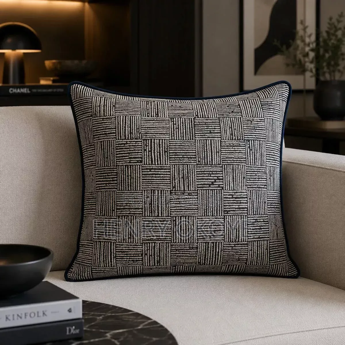 Ivey Black Pillows