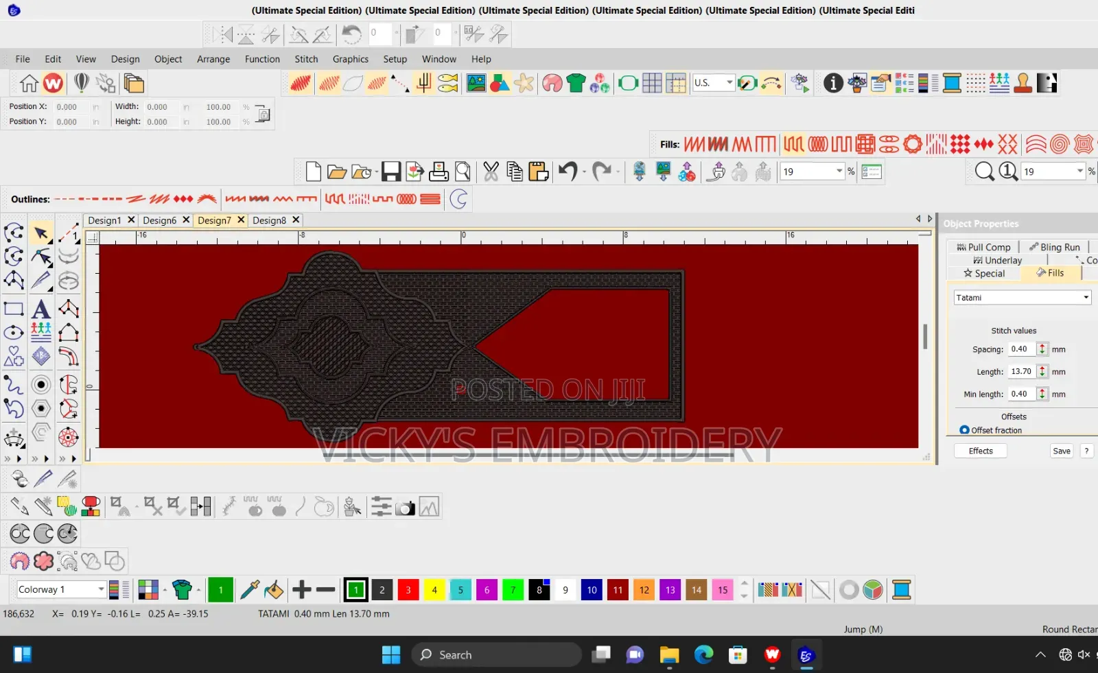 Embroidery Digitizing File