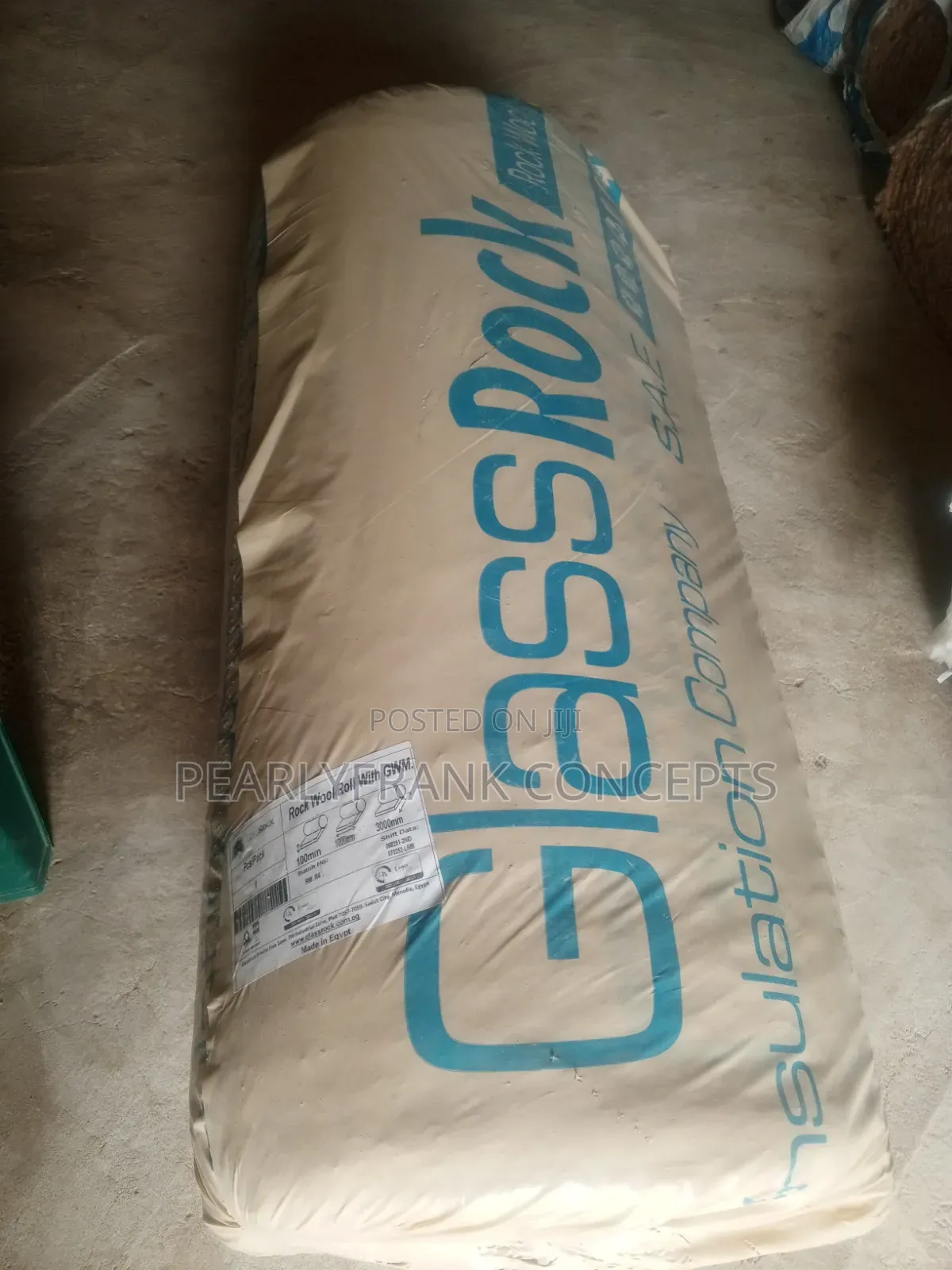 Glass Rock Wool 100mm Wire Mesh