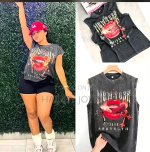 Graphic Sleeveless Top
