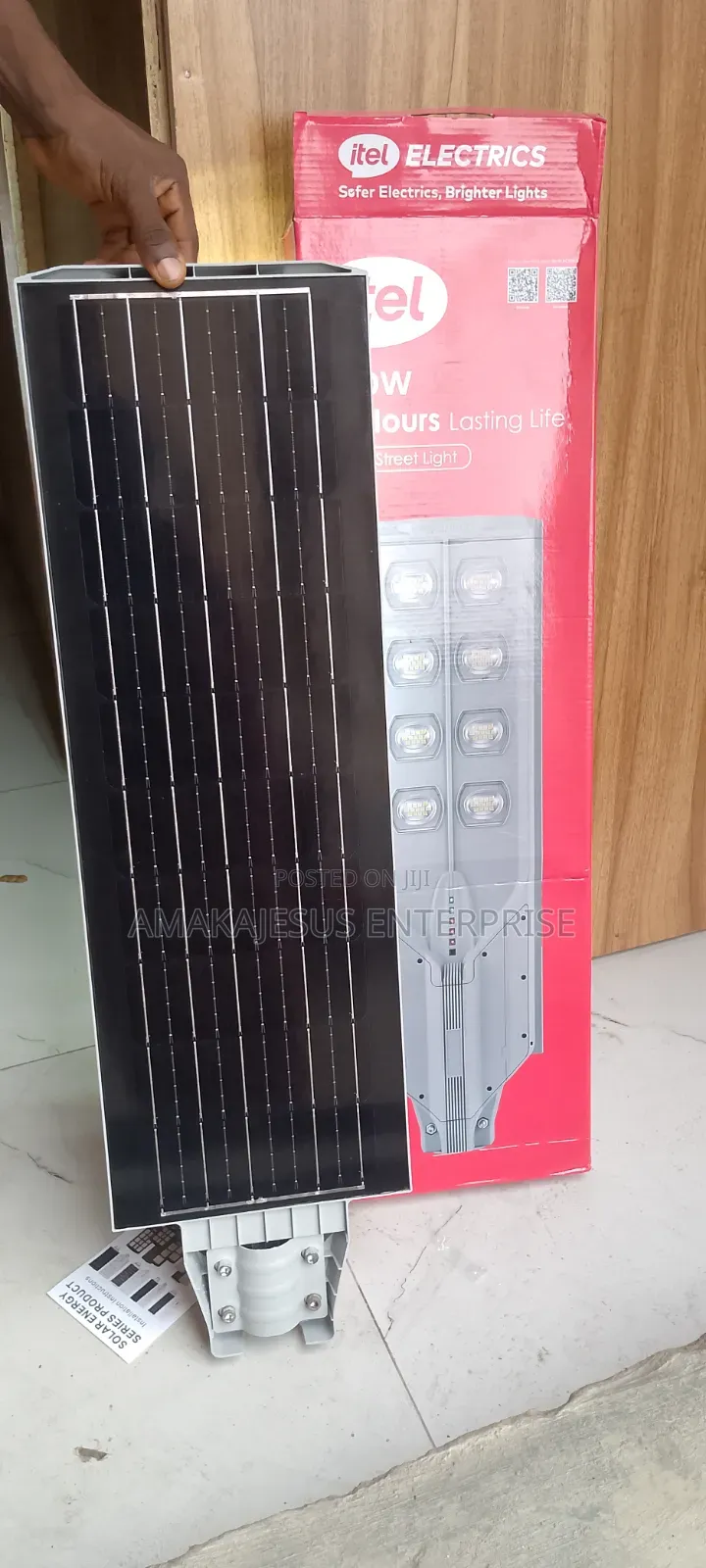 800w Solar Flood Light With External Panel