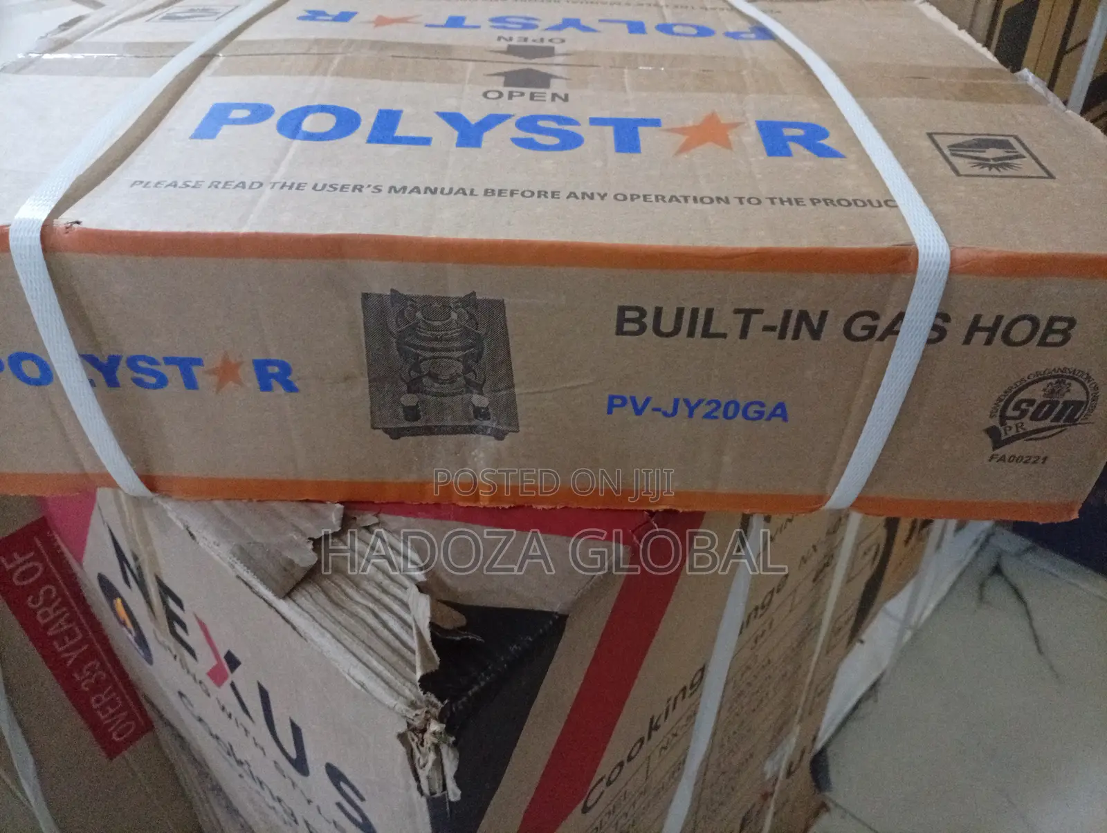Polystar Double Burner Gas Cooker – Durable Efficient
