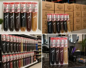 X-Pression 2X Pre-Stretched Braid 50" – Premium Braiding Hair