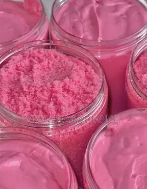Pink Lips Balm and Lip Scrub