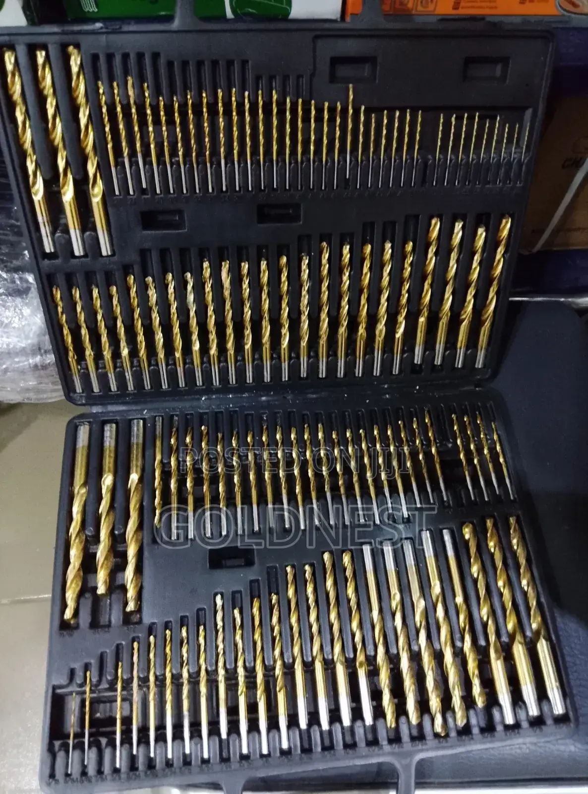 115-Piece Titanium-Coated Drill Bit Set