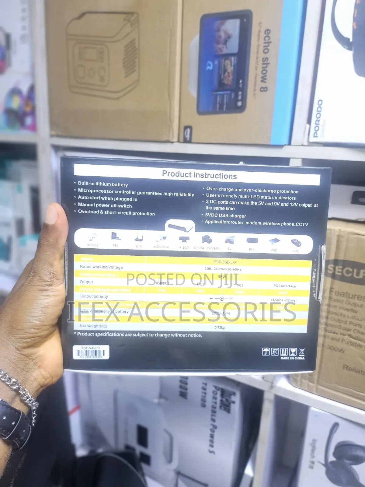 Ske Poe-36e-LFP Mini Dc Ups