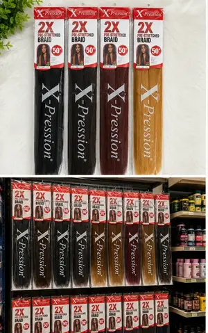 X-Pression 2X Pre-Stretched Braid 50" – Premium Braiding Hair