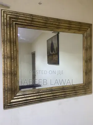 Imported Faux Bamboo Framed Wall Mirror