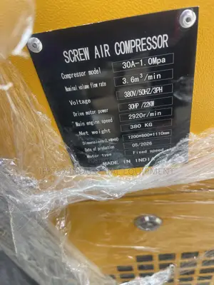 Screw Air Compressor 30hp 22kw 10bar
