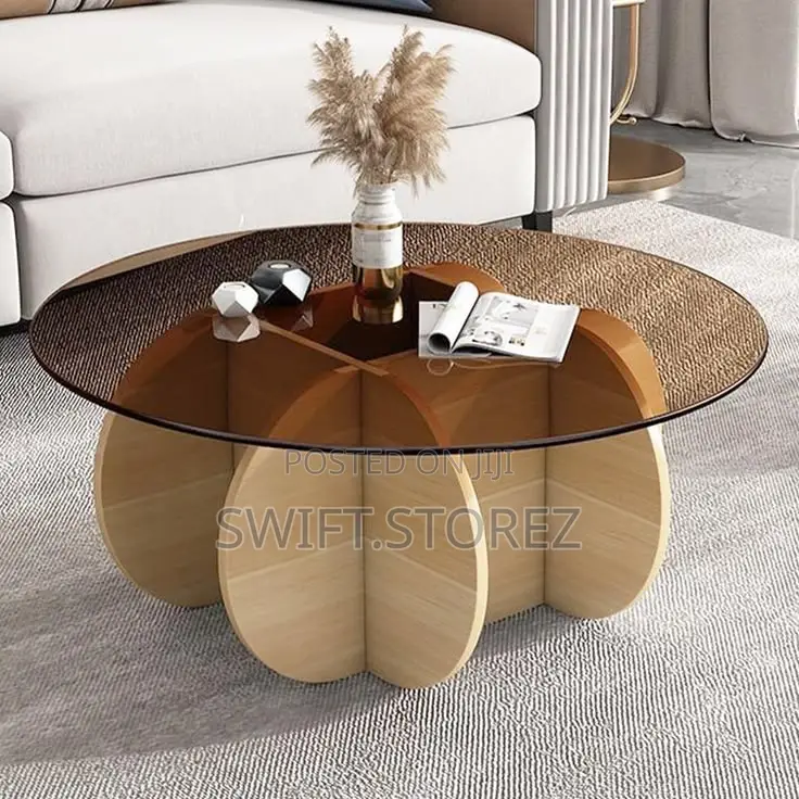 Glass Pattern Centre Table