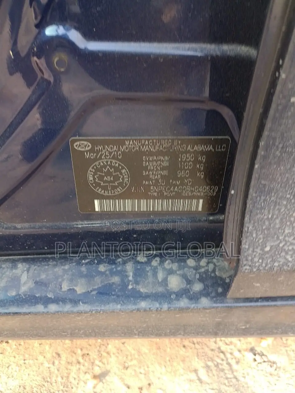 Hyundai Sonata 2012 Blue