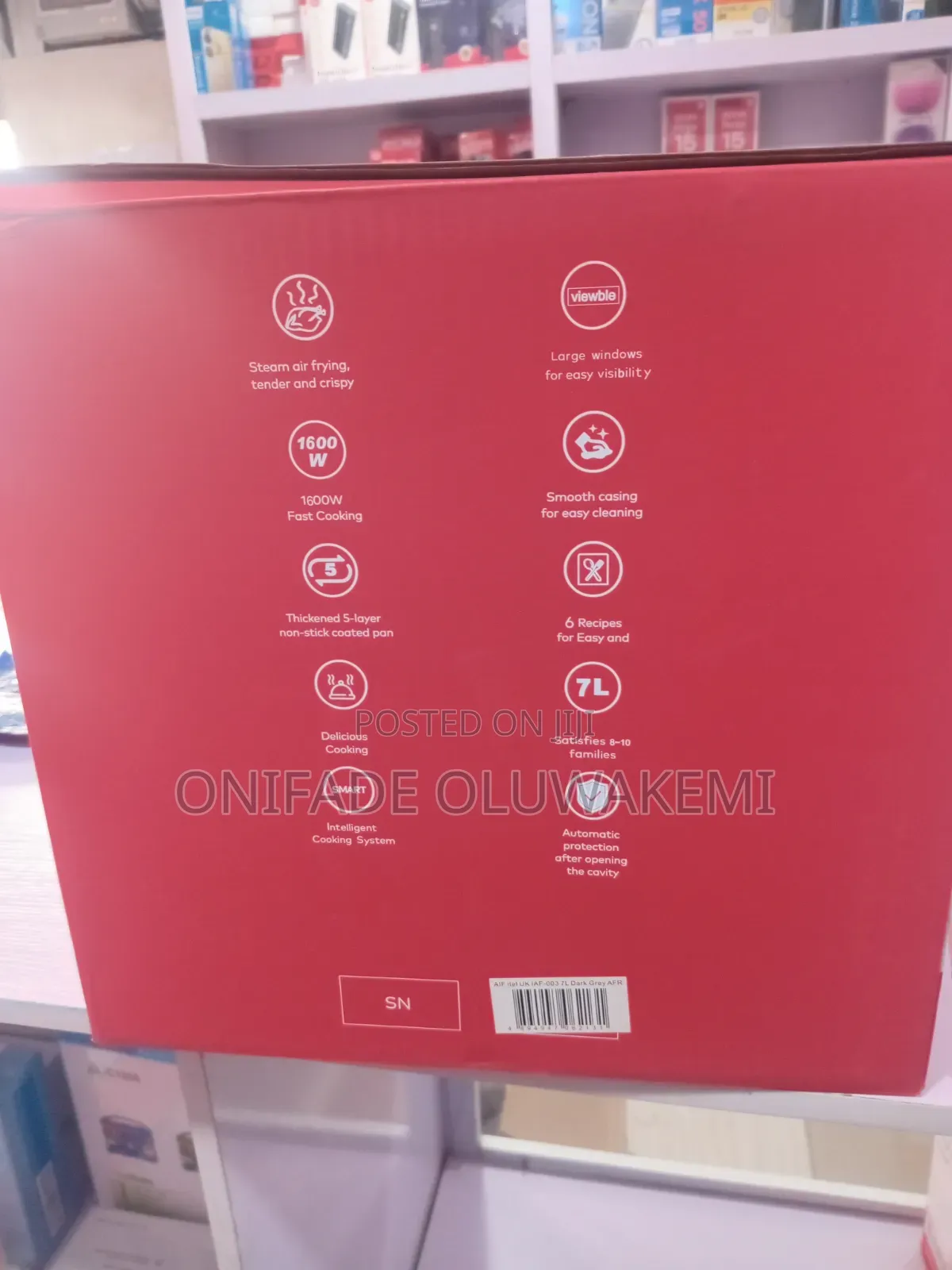 Itel Air Fryer-7l IAF-003