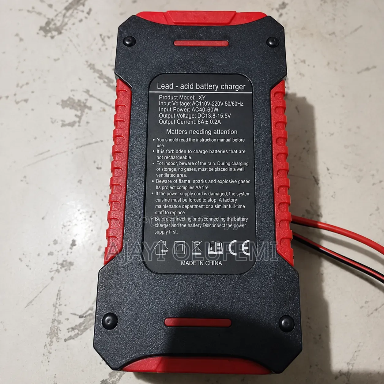 Car 6a 12v LCD Battery Charger