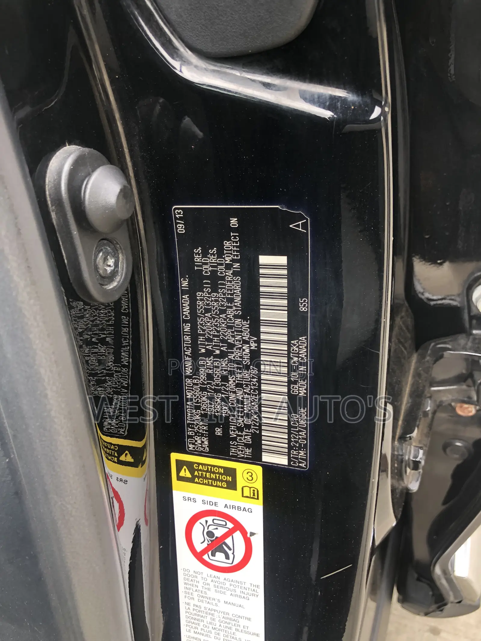 Lexus RX 350 AWD 2014 Black