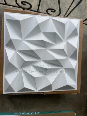 3D Geometric Diamond-Patterned PVC Wall Panel