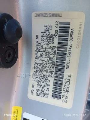 Toyota Corolla 2013 Silver