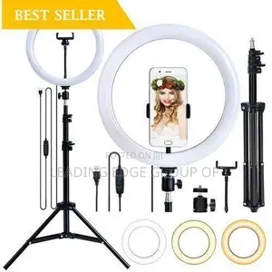 Automatic Led Ringlight With Stand and Phone Holder and BT Remote