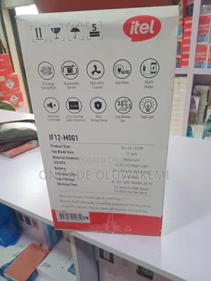 Itel 12" Silent Energy Storage Fan IF12-M001