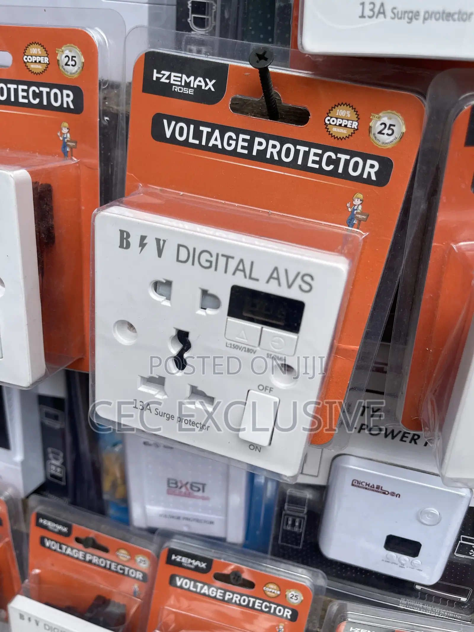 3x3 Flush 13amp Multi Surge Protective Socket