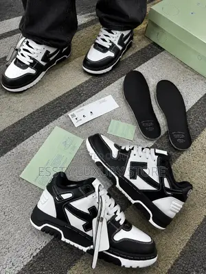 New Off-White Out of Office “Black - White” Snks”*