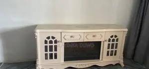 Luxury Cream Electric Fireplace TV