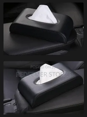Black Lexus Tissue Box Car Home Holder