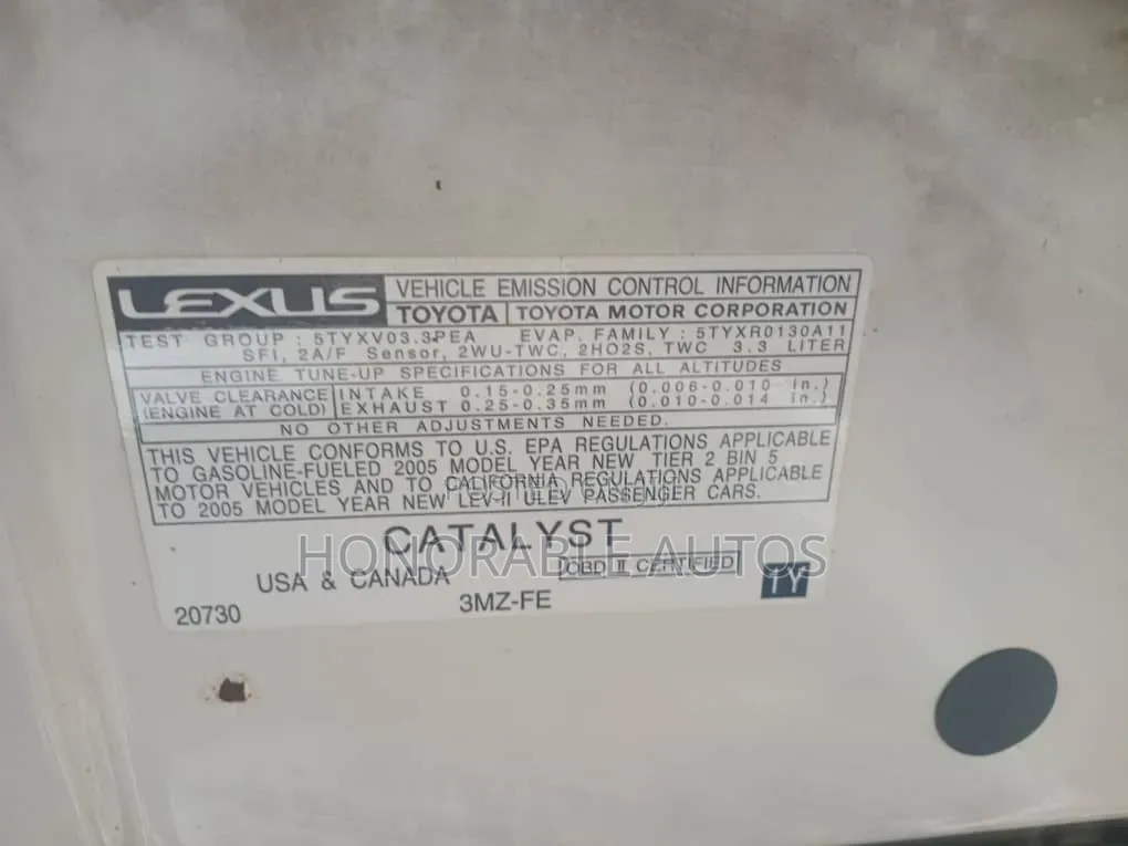 Lexus ES 2005 White