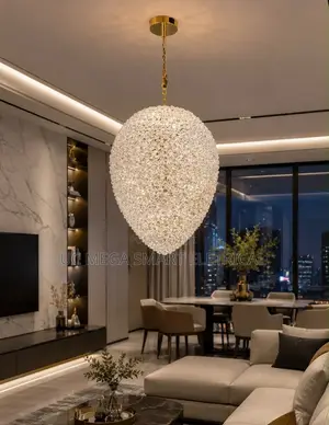 Modern Apple Stainless Steel Led Lamps Crystal Pendant Lights Bedroom