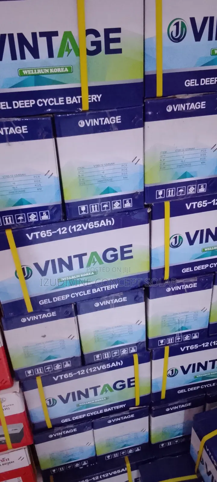 65ah 12v Vintage Gel Battery