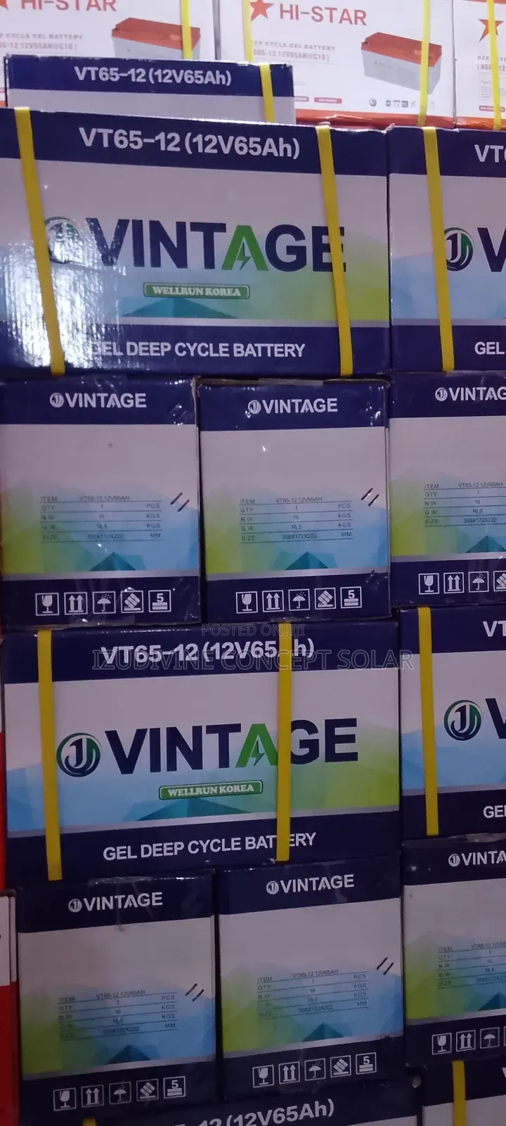 65ah 12v Vintage Gel Battery