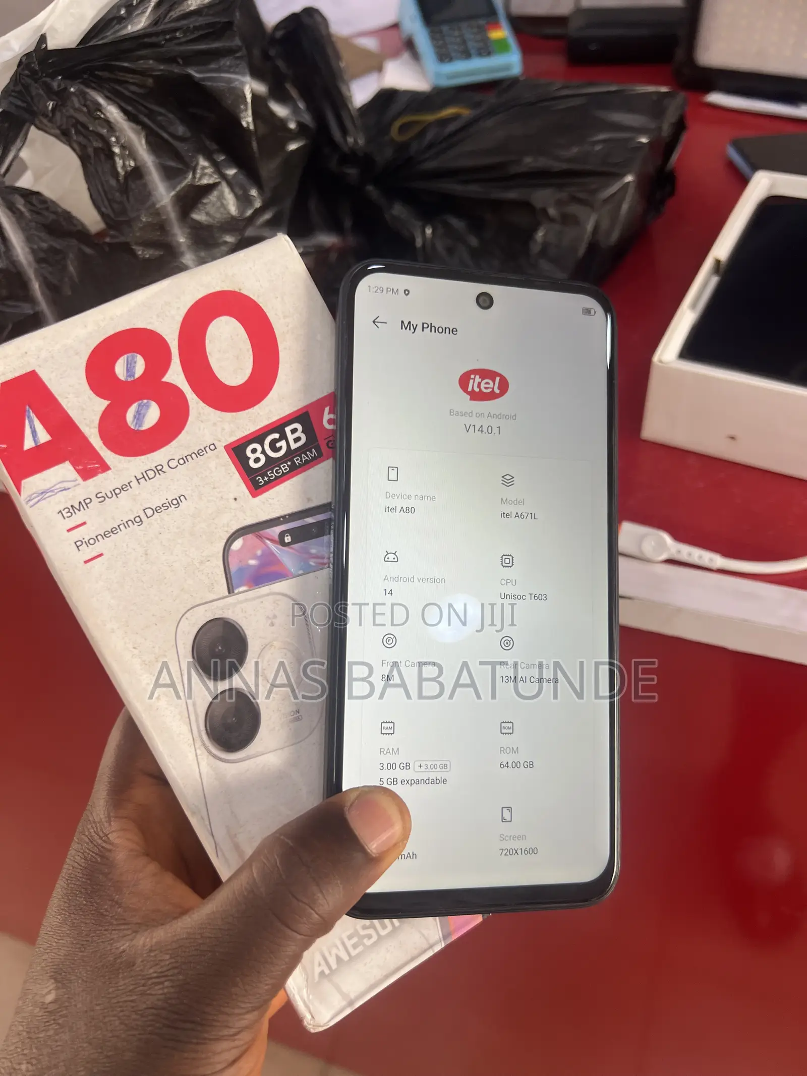 Itel A80 64 GB Black