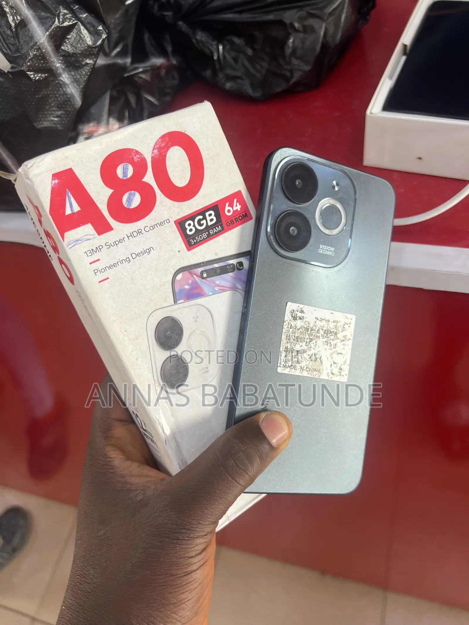 Itel A80 64 GB Black