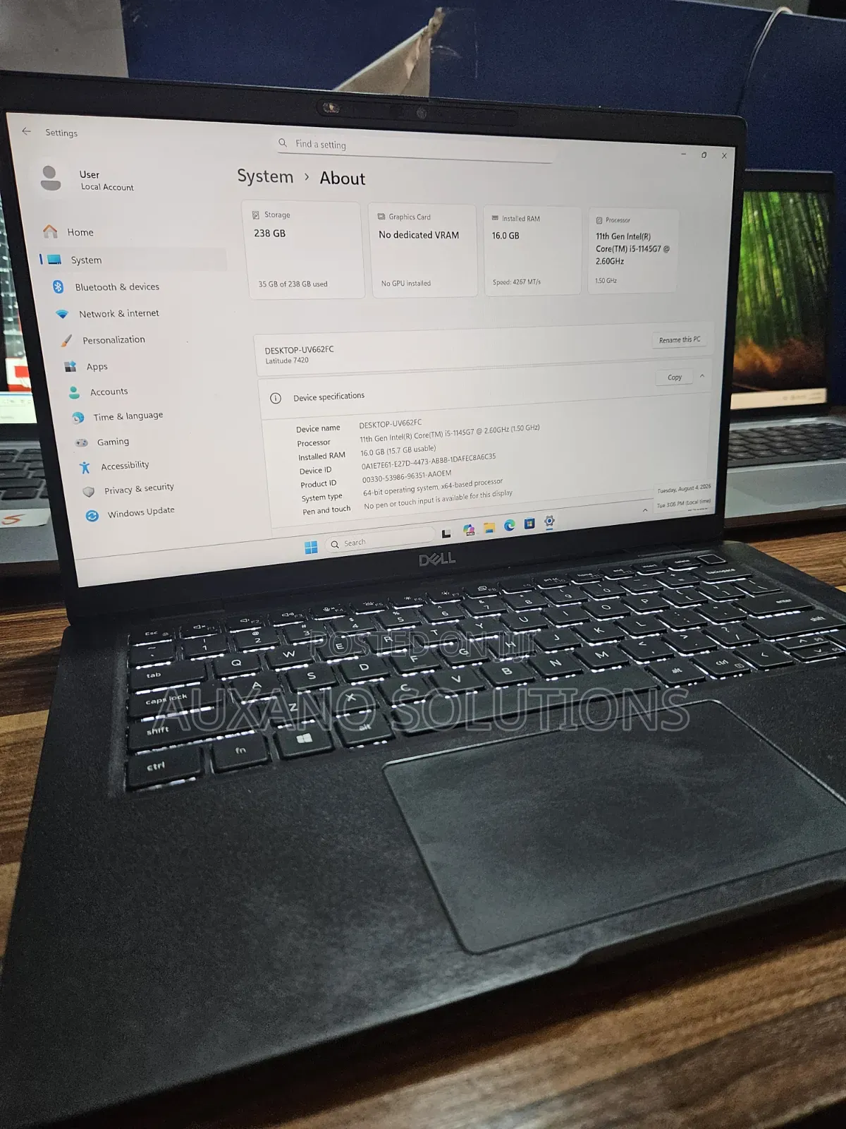 Laptop Dell Latitude 7420 16GB Intel Core i5 SSD 256GB