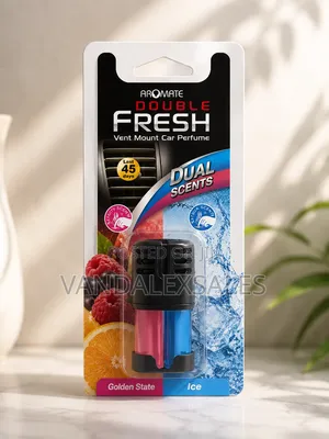 Aromate Double Fresh Car Air Freshener – Dual Scents Vent Mount