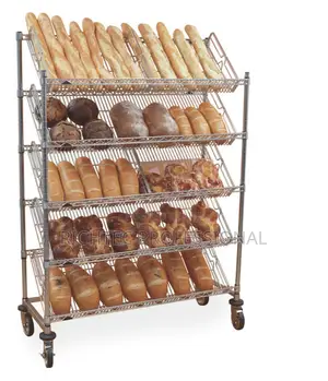 High Quality SLANT Commercial Utility Display Shelf / Bread Rack