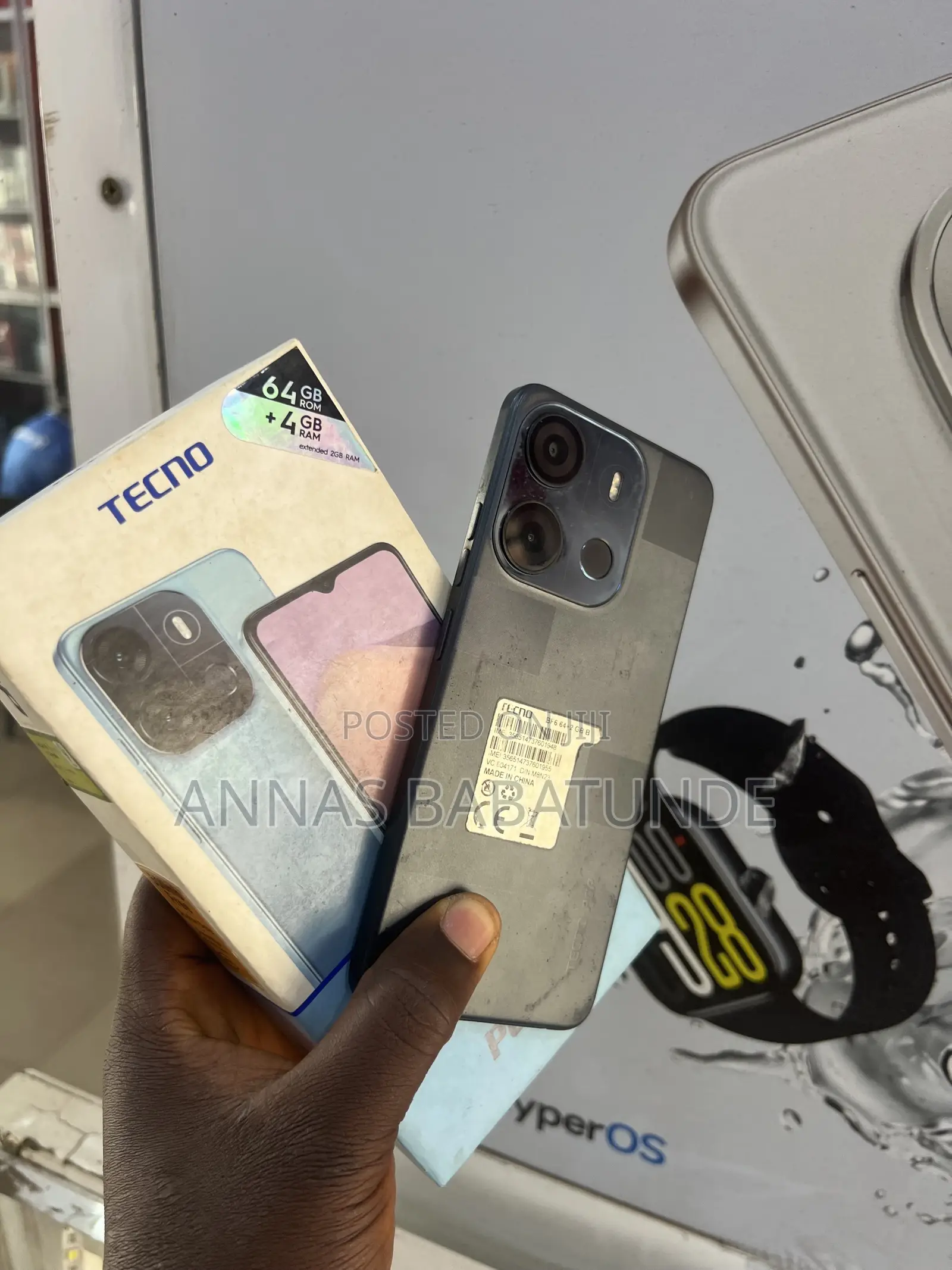 Tecno Pop 7 64 GB Black