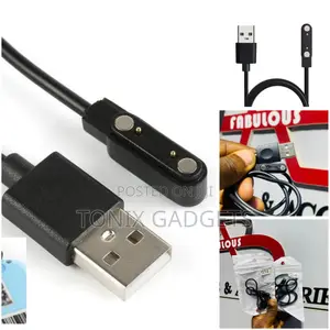 Q18 Smartwatch Charging Cables (USB Magnetic/2-Pin Charger)