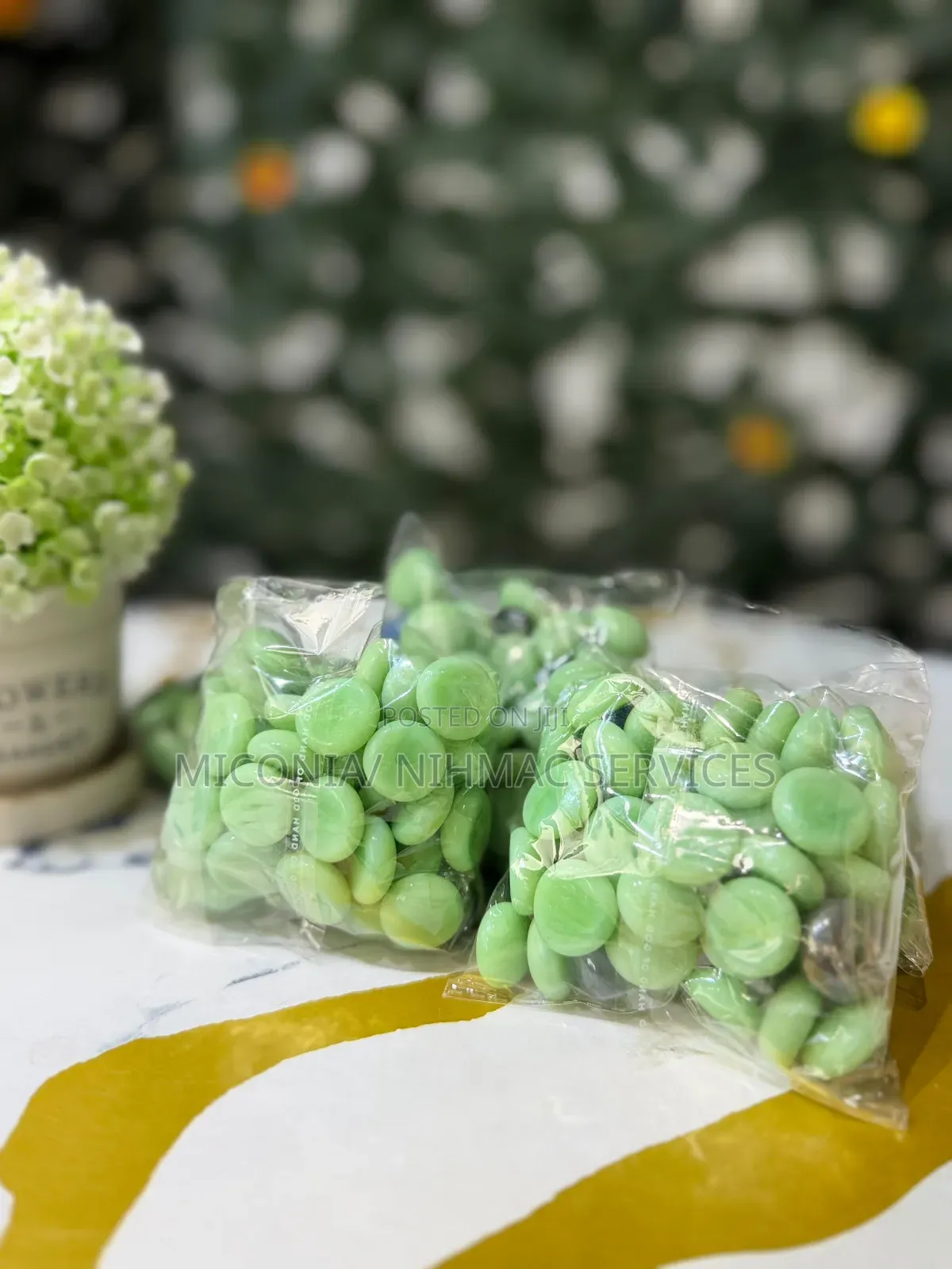 Light Green Glass Gems
