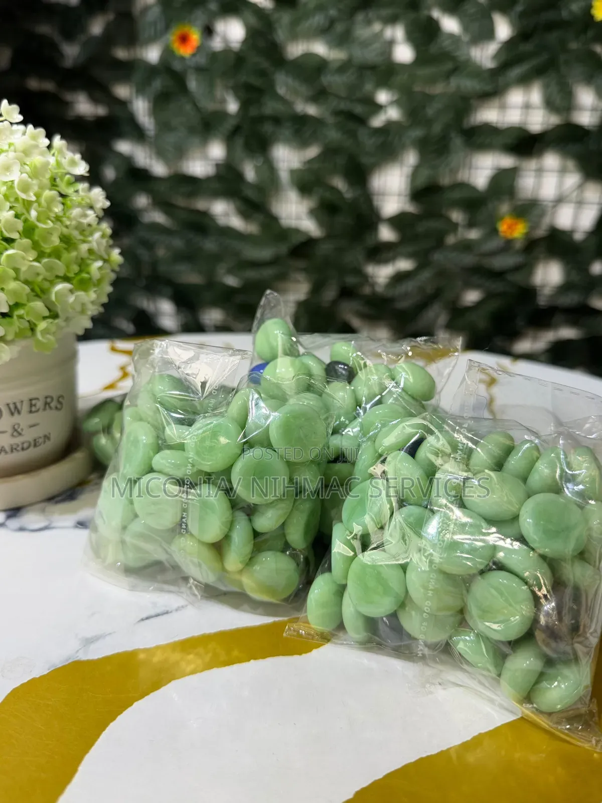 Light Green Glass Gems