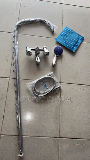 Luxury Exposed Rain Shower Mixer Set – Chrome Finish