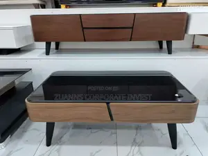 Luxury Glass Top Center Table/ Onyx Coffee Table