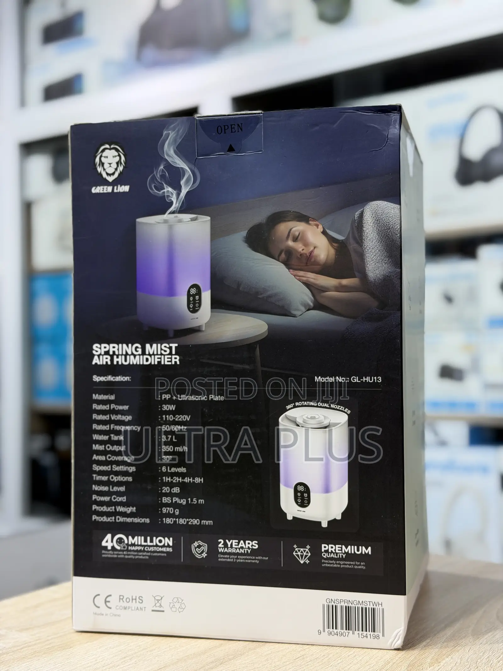 Green Lion Spring Mist Air Humidifier - White