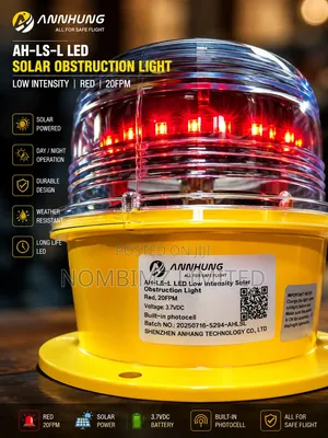 ANNHUNG AH-LS-L LED Low Intensity Solar Obstruction Light.
