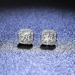 Luxury Diamond Style Moissanite Stud Earrings