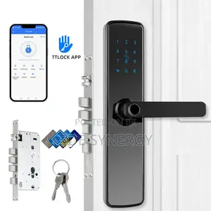Modern Design Biometric Digital Pin Code Smart Door Handle Lock