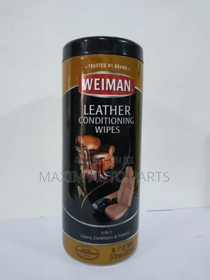 Weiman Leather Cleaner Conditioner Wipes