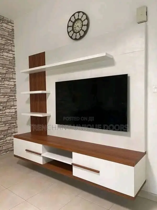 TV Stand With Flouted Panel