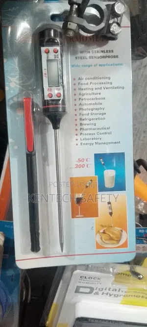 Digital Thermometer With Stainless Steel Sensorsprobe